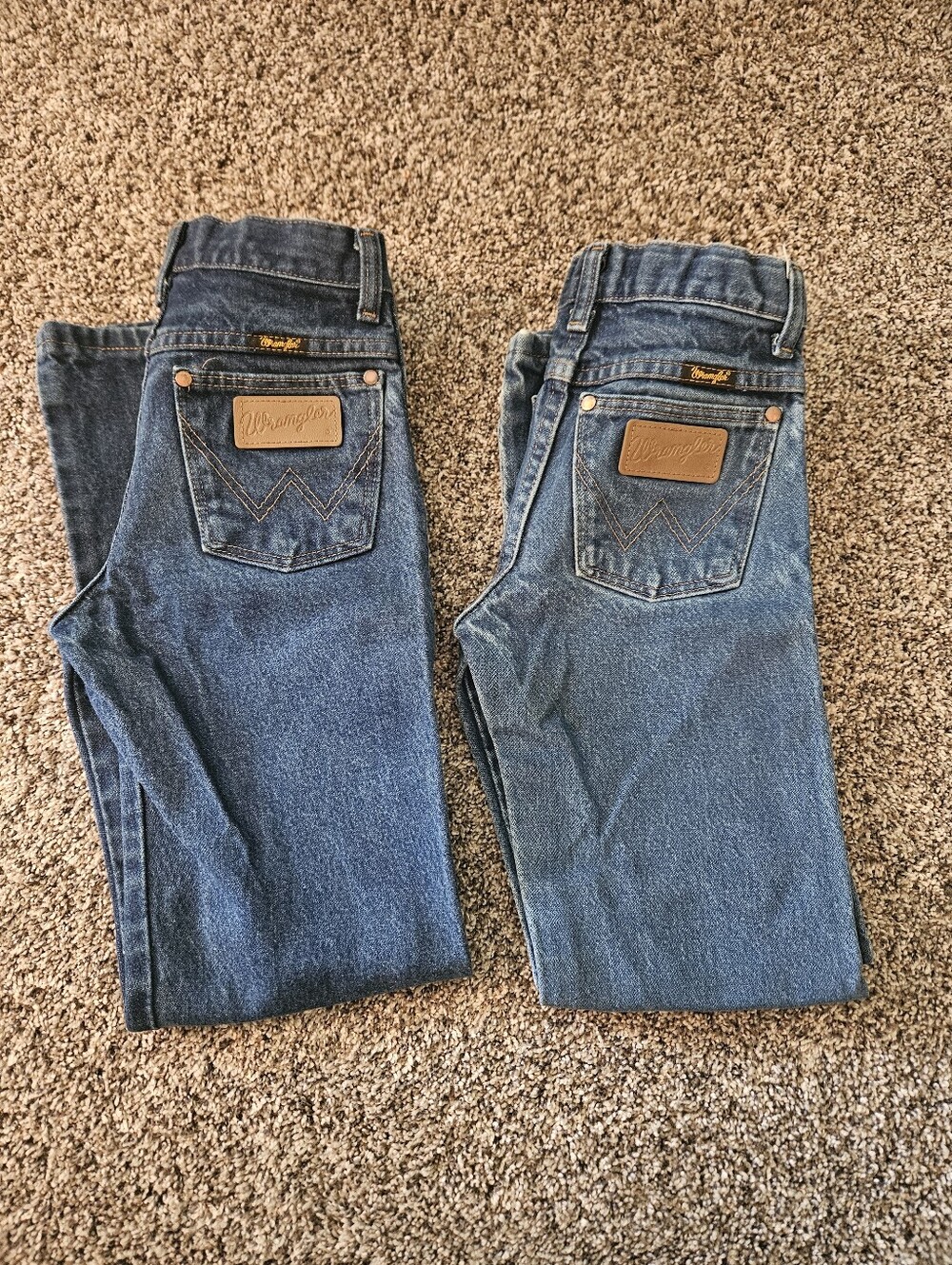Two Pairs Boys Wranger Cowboy Cut Jeans 10 & 11 Slim